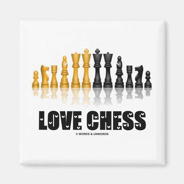 Liebe Schach Magnet (Vorne)