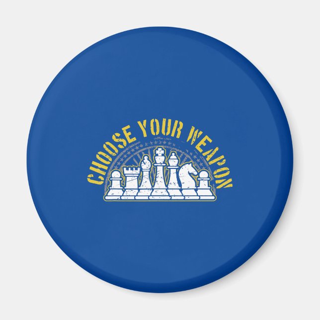 Liebe Schach Wählen Sie Ihr Waffengeschenk Idee Sc Magnet (Vorne)