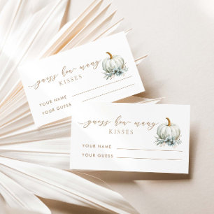 Liebe schätzen, wie viele Kisses Bridal Spiel Begleitkarte