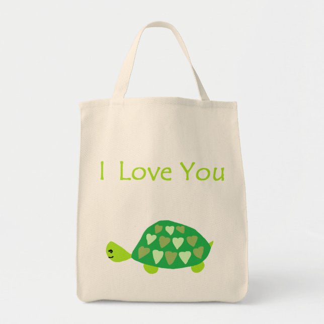 Liebe-Schildkröte Tragetasche (Vorne)