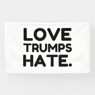 Liebe schlägt Hass Banner