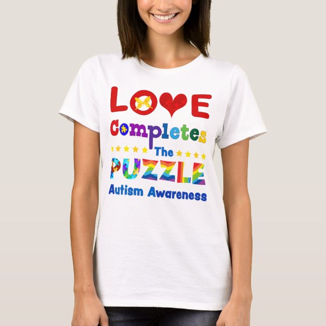 Liebe schließt das Puzzle ab T-Shirt (Vorderseite)