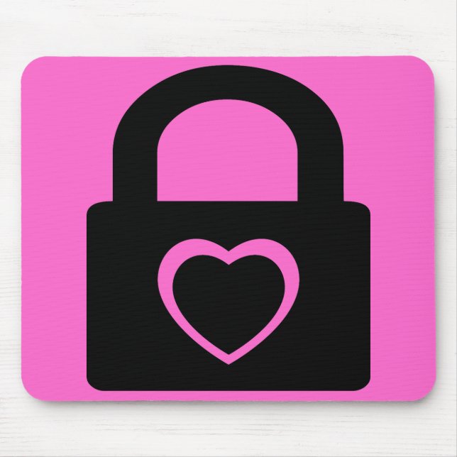 Liebe schloss sich ein. mousepad (Vorne)