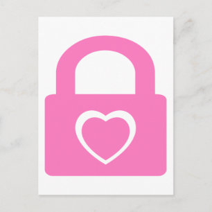 Liebe schloss sich ein. postkarte