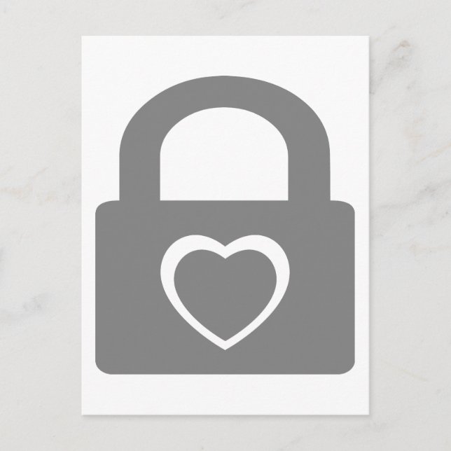 Liebe schloss sich ein. postkarte (Vorderseite)