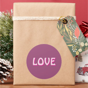 LIEBE SCHNELL FÜR GESCHENKE FRAUEN , FREUND RUNDER AUFKLEBER