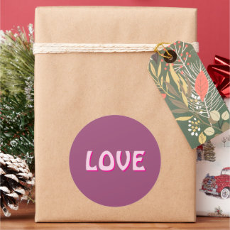 LIEBE SCHNELL FÜR GESCHENKE FRAUEN , FREUND RUNDER AUFKLEBER