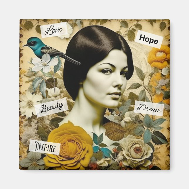 Liebe, Schönheit, Inspirier, Traum und Hoffnung Vi Magnet (Vorne)