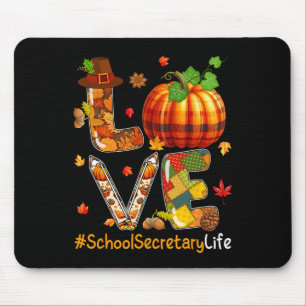 Liebe School Secretary Erntedank Job Team Fall P Mousepad