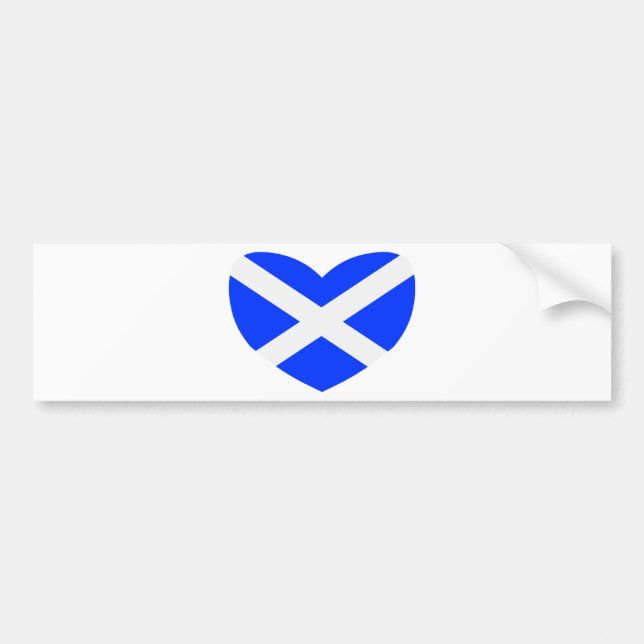Liebe Schottland Autoaufkleber (Vorne)