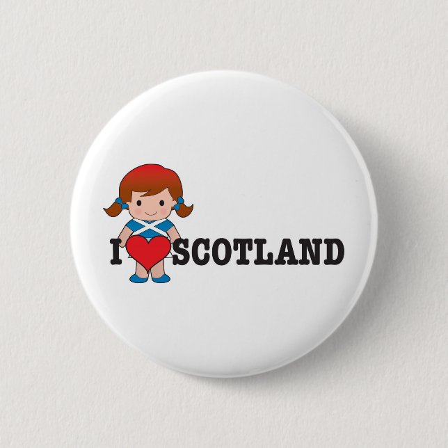 Liebe Schottland Button (Vorderseite)