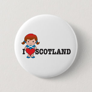 Liebe Schottland Button