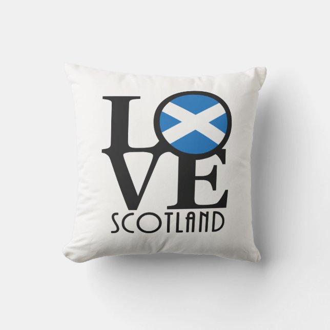 LIEBE Schottland Kissen (Vorderseite)