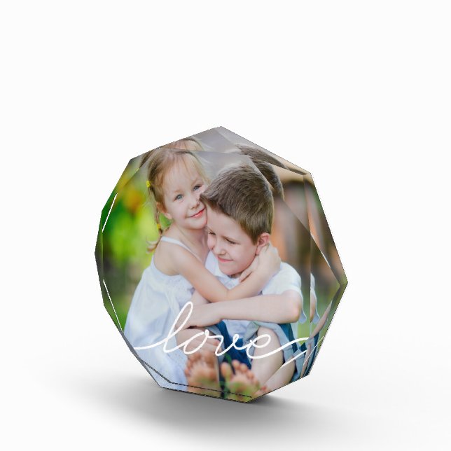 LIEBE Schreiben Moderner Foto Block (Rechts)