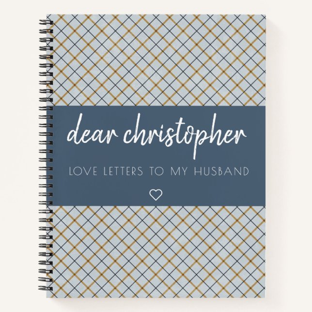 Liebe schreibt an mein Handband Keepake Journal Notizbuch (Vorderseite)