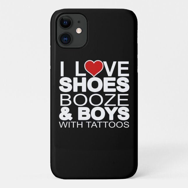 Liebe Schuhe Booze Boys mit Tattoos Case-Mate iPhone Hülle (Rückseite)