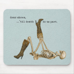 Liebe Schuhe Skeleton in der Liebe Mousepad