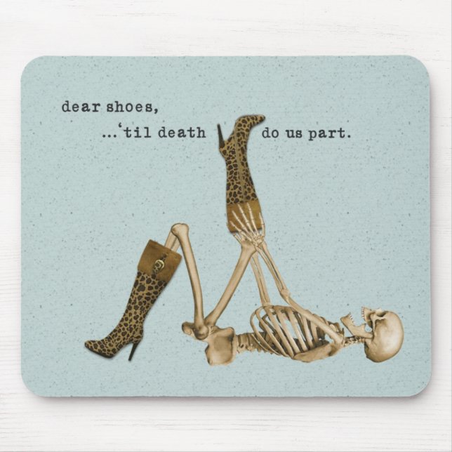 Liebe Schuhe Skeleton in der Liebe Mousepad (Vorne)
