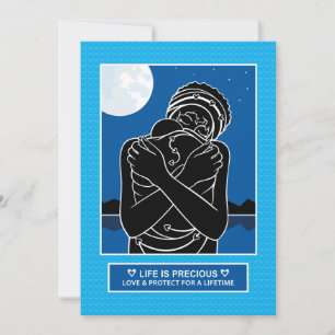 Liebe & Schutz 3,5"x7" Flachkarte Ankündigung