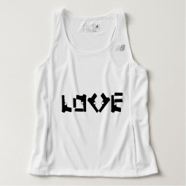 LIEBE - Schwarz - Text hinzufügen - Tank Top