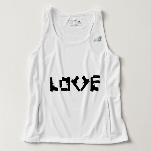 LIEBE - Schwarz - Text hinzufügen - Tank Top (Design vorne)