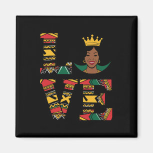 Liebe Schwarze Geschichte Monat Starke Afroamerika Magnet