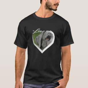 Liebe schwarzer Lab Labrador Retriever des Tieres T-Shirt
