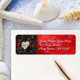 LIEBE Schwarzes Sand Script Moderne benutzerdefini