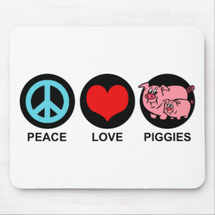 Liebe Schweine Mousepad