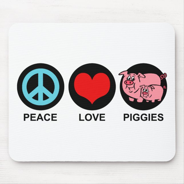 Liebe Schweine Mousepad (Vorne)