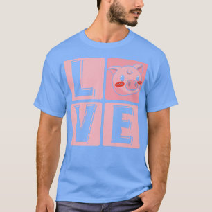 Liebe Schweinefleisch Niedliche Guinea Schweine Zu T-Shirt