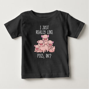 Liebe Schweinegeschenk Frauen Schweinegeschenke Ni Baby T-shirt