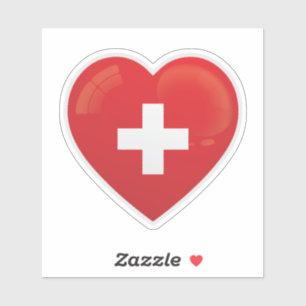 Liebe Schweiz Icon Sticker