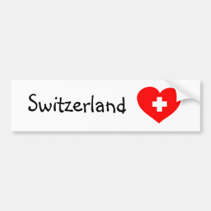 Liebe Schweiz - Schweiz Autoaufkleber Schweiz