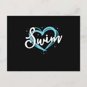 Liebe Schwimmen Schwimmerteam Herzlich Willkommen Einladungspostkarte