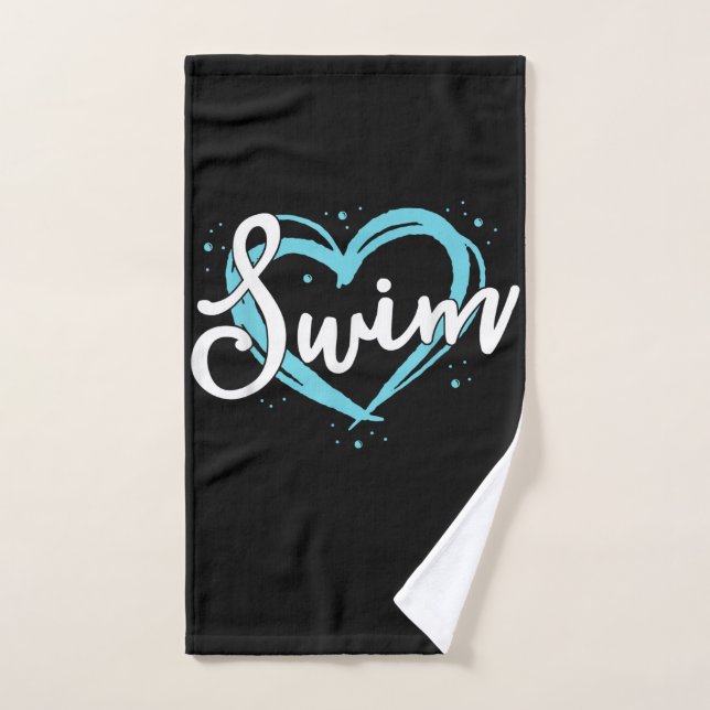 Liebe Schwimmen Schwimmteam Herzlich Willkommen be Handtuch (Handtuch)