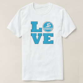 Liebe Schwimmer T - Shirt für Schwimmer
