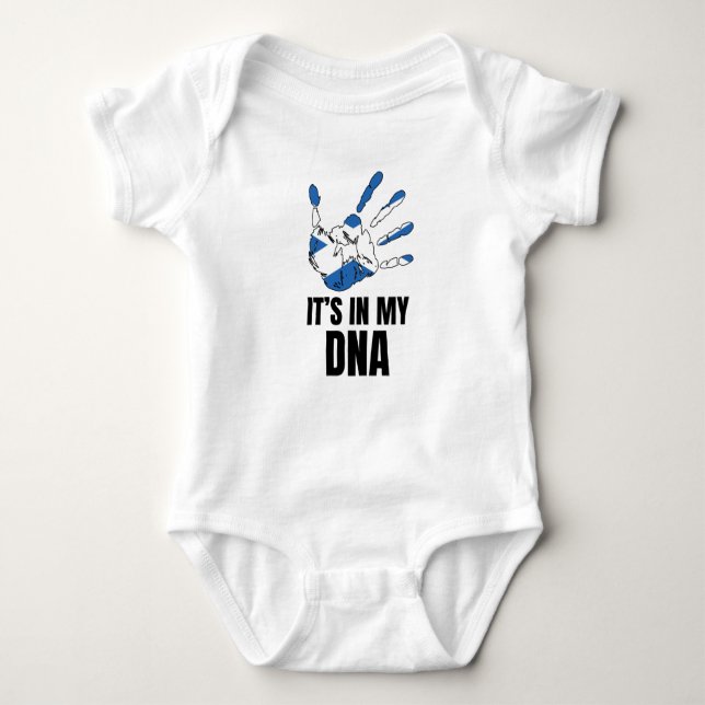 Liebe Scotland Prix in meiner DNA schottischen Fam Baby Strampler (Vorderseite)