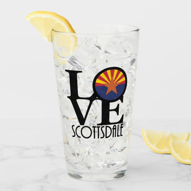 LIEBE Scottsdale Arizona Glas (Vorderseite Ice)