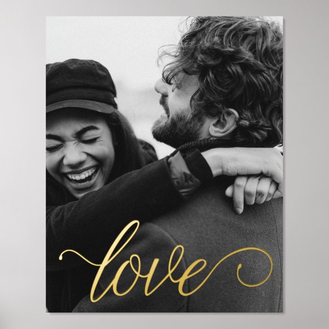 Liebe Script Couple Foil Prints Foliendrucke (Vorderseite)