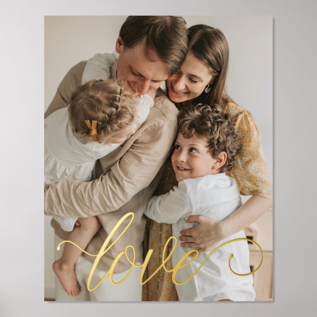 Liebe Script Family Foil Prints Foliendrucke (Vorderseite)