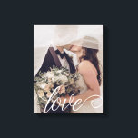 Liebe Script-Hochzeiten-Leinwand Leinwanddruck<br><div class="desc">Zeigen Sie Ihr Lieblings-Hochzeitsgeschenk mit einem schönen Script oder geben Sie dies als Hochzeitsgeschenk!</div>