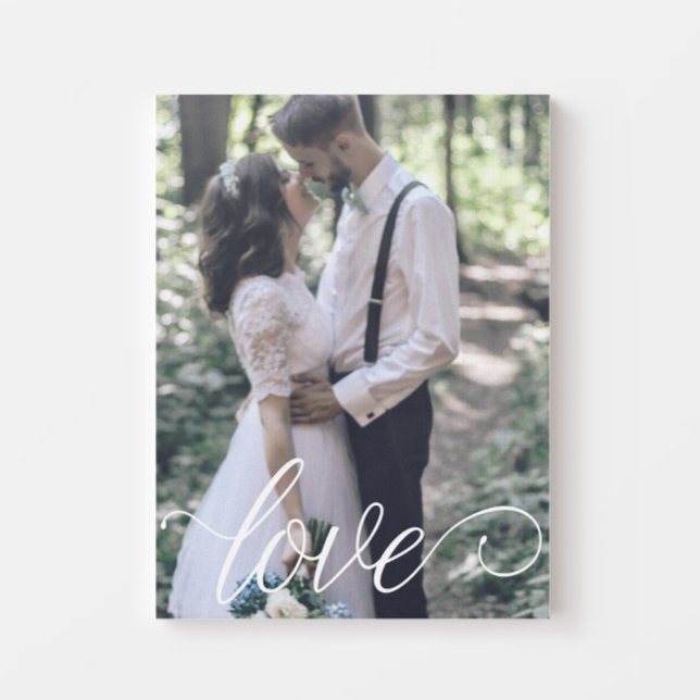 Liebe Script-Hochzeiten-Leinwand Leinwanddruck (Von Creator hochgeladen)