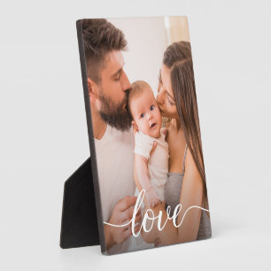 Liebe Script Personalisiert Family Foto Fotoplatte
