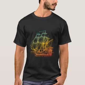 Liebe Segeln Liebe Vintag Segelboot Ozean Geschenk T-Shirt