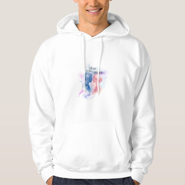 Liebe sei in jedem Universum Hoodie – Romantisch  (Vorderseite)