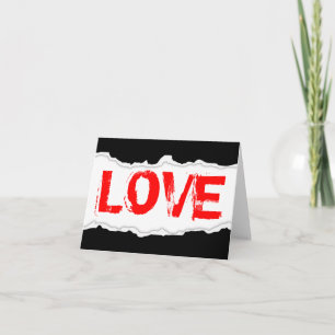 LIEBE (Seitenrippe) Feiertagskarte