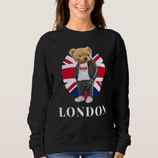 Liebe selbst, Illustration London Teddy Bear with Sweatshirt
