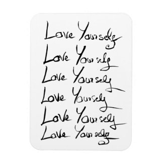 Liebe selbst! Motivierend Kalligraphie Magnet