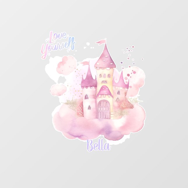 Liebe selbst Porträt anpassbar Fensteraufkleber (Blatt)